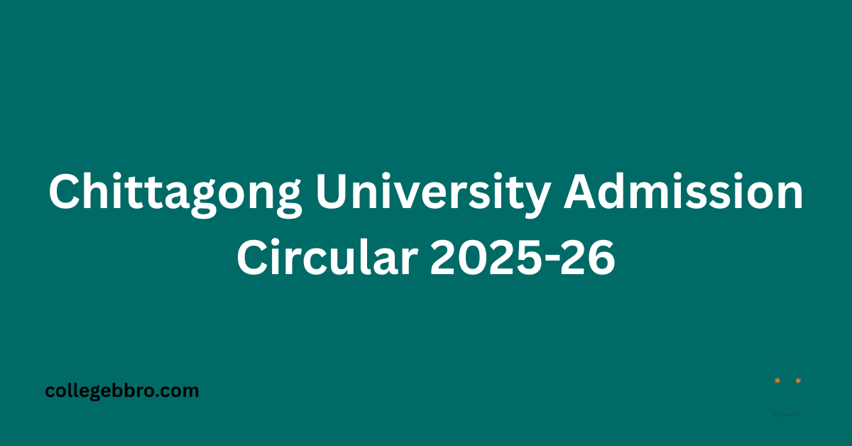 Chittagong University Admission Circular 2025-26